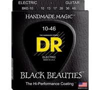 DR BKE-10 'Black Beauties' Black Color Coated Electric Guitar Strings 10-46