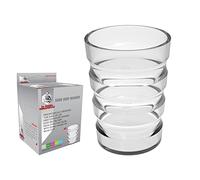 DR. BONE'S THERAPEUTICS ® 200 ml Clear Non Spill Cup, Portable Travel Mug for Children, Elderly and Disabled Adult Drinking Cup/Beaker/Mug/Sippy Cup for Disabled Adults for Better Grip (Clear)