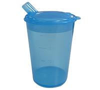 DR. BONE'S THERAPEUTICS Adult Drinking Cup with Spout, Sippy cup for adults ideal for Those who Struggle with Solid Foods, Adult sippy cup for Elderly, Less able ,Non Spill Cups 200ml, Blue