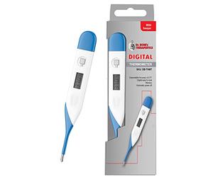 Dr. Bone's Therapeutics ® Digital Thermometer with Fast 30 Second Reading - for Oral, Underarm, Rectal Temperature - for Adults & Kids - Audible Beep - Oral Thermometer Adults Kids Babies