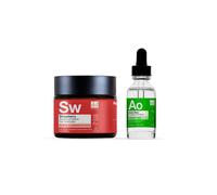 Dr. Botanicals Anti-Ageing Strawberry Vitamin C Day Cream 60Ml + Aloe Vera Eye Serum 15Ml In White White One Size