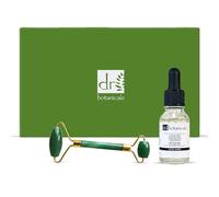 Dr Botanicals Aventurine Jade Soothing Energy Facial Roller & Cocoa Noir Time Reverse Facial Serum Skincare Duo - Anti-Aging, Hydrating, Lymphatic Drainage, Nourishing Skincare Set