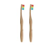 Dr Botanicals Bamboo Toothbrush Rainbow Twin Value Savings Pack