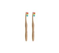Dr. Botanicals Bamboo Toothbrush Rainbow Twin Value Savings Pack In White White One Size