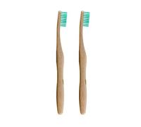 Dr Botanicals Bamboo Toothbrush Green Twin Value Savings Pack