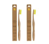 Dr Botanicals Bamboo Toothbrush Yellow x 2