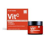 Dr Botanicals Brightening Duo Moisturiser 60ml | With 1% Vitamin C & Vitamin E | Hydrating Face Cream for Dull Skin Glow Lightweight Daily Skincare Vegan Friendly