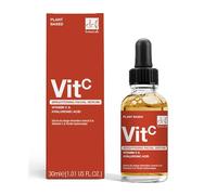 Dr Botanicals Brightening Facial Serum with 5% Vitamin C & 2% Hyaluronic Acid 30ml | Hydrating Plumping Serum for Dull Skin Glow Vegan