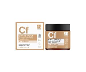 Dr Botanicals Cf Coffee & Walnut Superfood Renewing Facial Exfoliator 60ml