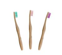 Dr. Botanicals Women's Pastel Bamboo Toothbrush Kit in White Dr. Botanicals White