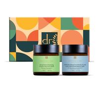 Dr Botanicals Rebalancing Mask & Wild Himalayan Body Scrub Skincare Duo Set - Deep Pore Cleansing Green Clay Face Mask & Nourishing, Exfoliating Sweet Almond Body Scrub with Natural Himalayan Salts