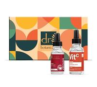 Dr Botanicals Vitamin C & Hyaluronic Acid Anti-Ageing Facial Serum 30ml and Vegan Collagen Repairing Eye Serum Set - Hydrating and Nourishing Skincare for Youthful Skin