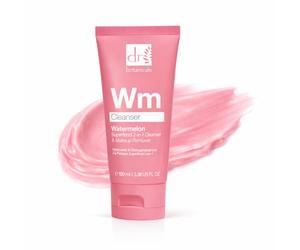 Dr Botanicals Watermelon Cleanser & Makeup Remover 100ml | Salicylic Acid, Glycolic Acid, Lactic Acid & Gluconolactone | Targets Blemishes & Skin Texture - Infused with Watermelon Seed Oil
