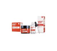Dr. Botanicals Women's Anti-Ageing Vitamin C Duo Moisturiser & Advanced Facial Serum Kit for Brightening, Dark Spots in White