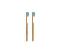 Dr Botanicals Bamboo Toothbrush Blue Twin Value Savings Pack