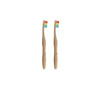 Dr Botanicals Bamboo Toothbrush Rainbow Twin Value Savings Pack