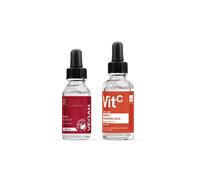 Dr. Botanicals Women's Vitamin C & Hyaluronic Acid Anti-Ageing Serum 30ml + Vegan Collagen Repairing Eye Serum 15ml in White Dr. Botanicals White