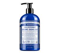Dr Bronner?s 4-in-1 Organic Peppermint Soap, Made with Organic Oils and Shikakai Powder, For Hands, Body, Face & Hair, Fair Trade Certified & Vegan
