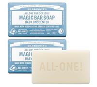 Dr Bronner's - 3-in-1 Baby Unscented Pure-Castile Bar Soap, 140g Bar