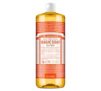 Dr Bronner's 946 ml Organic Tea Tree Castile Liquid Soap | 18-in-1 Uses: Body Wash & Hand Soap for Men and Women, Shampoo, Face, Laundry, Floors, Cars, Pets - Fair Trade & Organic Oils