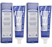 Dr Bronner's All One Peppermint Toothpaste, Made with Organic, Fluoride-Free Ingredients with No Artifical Colours, Flavours, Preservatives or Sweeteners, Vegan Friendly, 105ml Tube (Pack of 2)