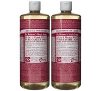 Dr. Bronners Magic All-One Dr. Bronner'S Organic Pure Castile Liquid Soap, Rose, 32 Oz, 2 Pk