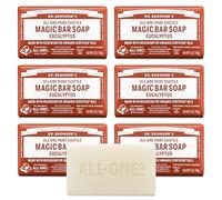 Dr. Bronner's Magic Soaps Pure-Castile Soap, All-One Hemp Eucalyptus, 5-Ounce Bars (Pack of 6)