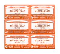 Dr. Bronner's Magic Soaps Pure-Castile Soap, All-One Hemp Tea Tree, 5-Ounce Bars (Pack Of 6)
