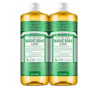Dr Bronner's Organic Almond Castile Liquid Soap, 946 ml - Pack of 2