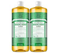 Dr Bronner's Organic Almond Castile Liquid Soap, 946 ml - Pack of 2
