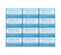 Dr. Bronner's - Pure-Castile Bar Soap (Baby Unscented 5 Ounce 12-Pack) - Made with Organic Oils For Face Body & Hair Gentle for Sensitive Skin &
