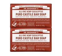 Dr. Bronner's Pure-Castile Bar Soap - Eucalyptus, 5oz. (2 Pack)