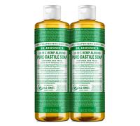 Dr. Bronner's - Pure-Castile Liquid Soap (Almond, 16 ounce, 2-Pack) - Made with Organic Oils, 18-in-1 Uses: Face, Body, Hair, Laundry, Pets and Dishes