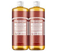 Dr. Bronner's - Pure-Castile Liquid Soap (Eucalyptus 32 ounce 2-Pack) - Made with Organic Oils 18-in-1 Uses: Face Body Hair Laundry Pets a