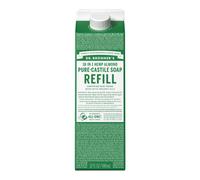 Dr. Bronner's - Pure-Castile Liquid Soap Refill 82% Less Plastic per Quart Made with Organic Oils 18-in-1 Uses For Face Body Hand Soap Refill H