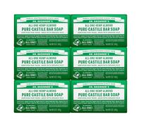 Dr. Bronner's - Pure-Castile Magic Bar Soap (Almond, 5 oz, 6-Pack) - Made with Regenerative Organic Certified Oils- For Face, Body & Hair, Gentle