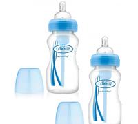 DR BROWN Natural Flow Wide Neck 1/2/3/4 PK 150ml 270ml Baby Feeding Bottles Set