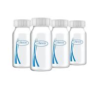 Dr. Brown’s Breastmilk Collection Bottles, 4 oz/120 ml, 4-Pack | Pump and store breast milk, safely seal collected breast milk and keep fresh in the refridgerator or coolers