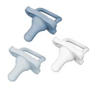 Dr. Brown’s HappyPaci 100% Silicone Pacifier 0-6m, BPA Free, White Blue Light Blue 3-Pack