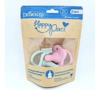 Dr. Brown’s HappyPaci 100% Silicone Soother, Pink, 2 Pack