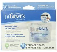 Dr. Brown`s Microwave Steam Sterilizer Bags - 2 Packs of 5 Count = 10 Bags