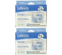 Dr. Brown`s Microwave Steam Sterilizer Bags - 2 Packs of 5 Count = 10 Bags (Limited Edition)