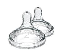 Dr Brown's Natural Flow Options+ Level 2 Wide Neck Teats, Pack of 2