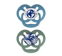 Dr. Brown's Advantage Glow-in-The-Dark 2 Piece Stage 2 Pacifiers, Blue, 6-12 Months