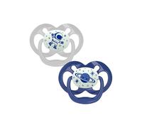 Dr. Brown's Natural Flow Advantage Glow in the Dark Soother - Stage 2 (6-18 months), Blue, 2 pack