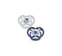 Dr. Brown's Advantage Glow in the Dark Soother - Stage 2 (6-18 months), Blue, 2 pack