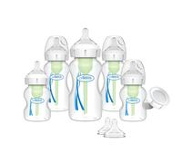 Dr Brown's Options+ Baby Newborn Feeding Set BPA-Free Anti-Colic Bottles 5-Packs