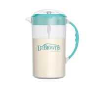 Dr. Brown's Baby Formula Mixing Pitcher with Adjustable Stopper, Locking Lid, & No Drip Spout, 32oz, BPA Free, Teal