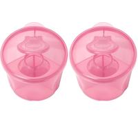 Dr. Brown's Baby Milk Powder Dispenser with Snap-On Lid for On-the-Go Feedings, Pink (Pack of 2)