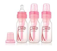 Dr. Brown's BPA Free Polypropylene Natural Flow Standard Neck Bottle, 4 oz-3-PK